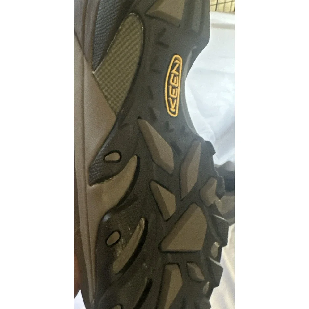 KEEN Utility Lansing Mid Steel Toe Waterproof Work Boots Mens 14EE Brown 1022098